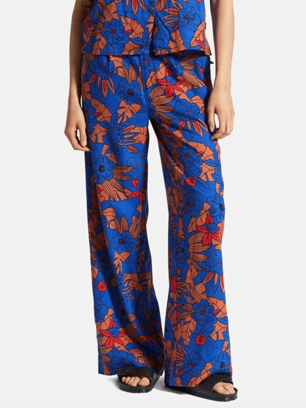 BRIXTON Womens Mercado Pants / Linen / Terracorra / Medium - Picture 2 of 10